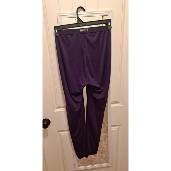 Patagonia Capilene Baselayer Bottoms Leggings Womens M Purple Thermal Warm READ - Picture 2 of 4